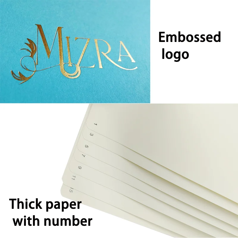 A5 notebook with hard shell paper agenda with strap color cover diary