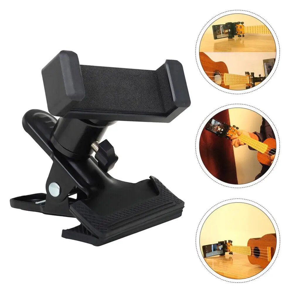 

360 Degree Rotating Guitar Mobile Phone Stand Live Phone Mobile Teaching Guitar Carimba Video, Thumb Stand X5J7