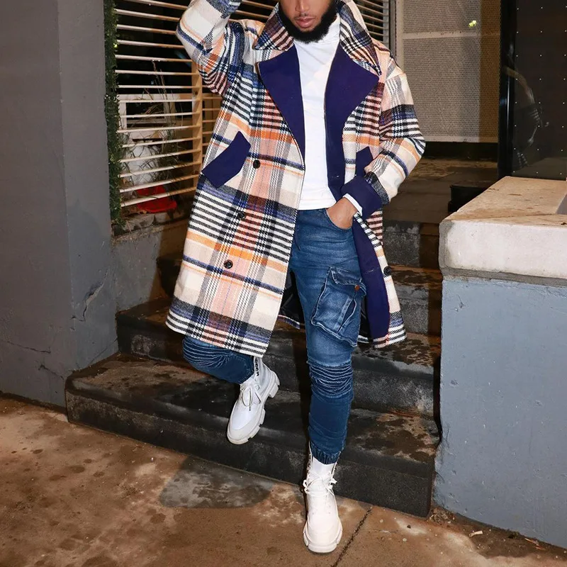 Mens Coat 2024 New Casual Men Coat Winter 6 Colors Men Coats Winter Formal Mens Trench Coat Jacket  Size S-4Xl Outdoor