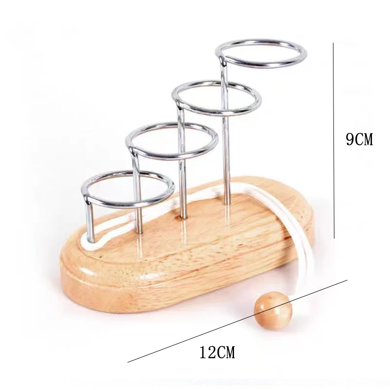 Classic Wooden Rope Puzzle Educational Intellectual Toys Mind Games for Adults Kids Brain Teaser IQ Challenge Juegos De Ingenio 6
