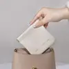 Fashion Simple Lipstick Makeup Bag Mini PU Jewelry Handbag Travel Portable Storage Bag for Women Girls L/M/S Size 4