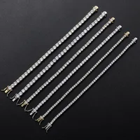 Factory Price D VVS1 Moissanite Tennis Bracelet 925 Sterling Silver Single Row Classics with GRA Bracelets for Women Man Jewelry