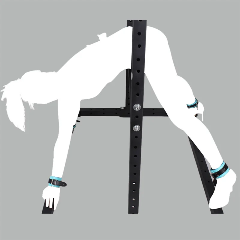 SM female bondage rack, fun furniture, adult sex supplies tools, restraint rack tools, forced leg separation device