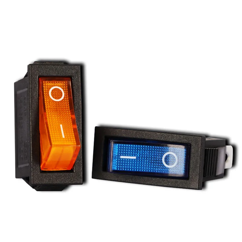 KCD3 로커 스위치 LED ON OFF 16A 250V 220V 3 핀 20A 전기 2 위치 로켓 220 전자 용 소형 라이트 커버 캡