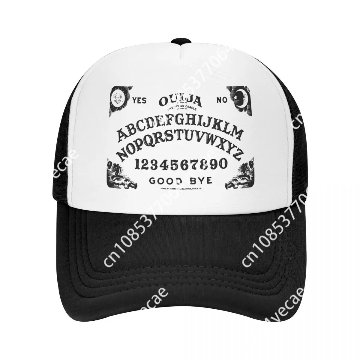 

Кепка Ouija для мужчин и женщин, регулируемая бейсболка для скейтборда, Хэллоуина, ведьмы, чтения, тракер, уличная одежда, Снэпбэк кепки