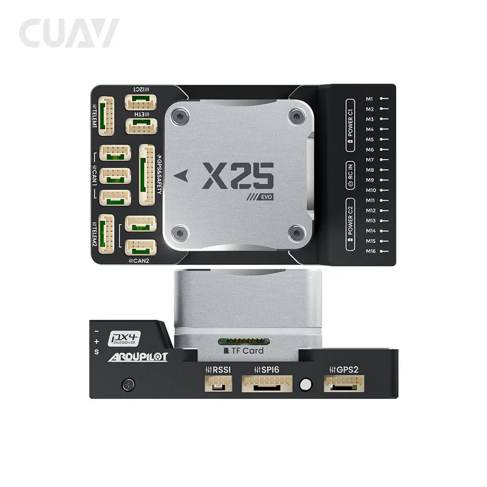 CUAV X25EVO Open Source PX4 Fixed Wing Controller Long Range Pixhawk Drone Controller Ardupilot Farming Simulator Controller thumbnail 2