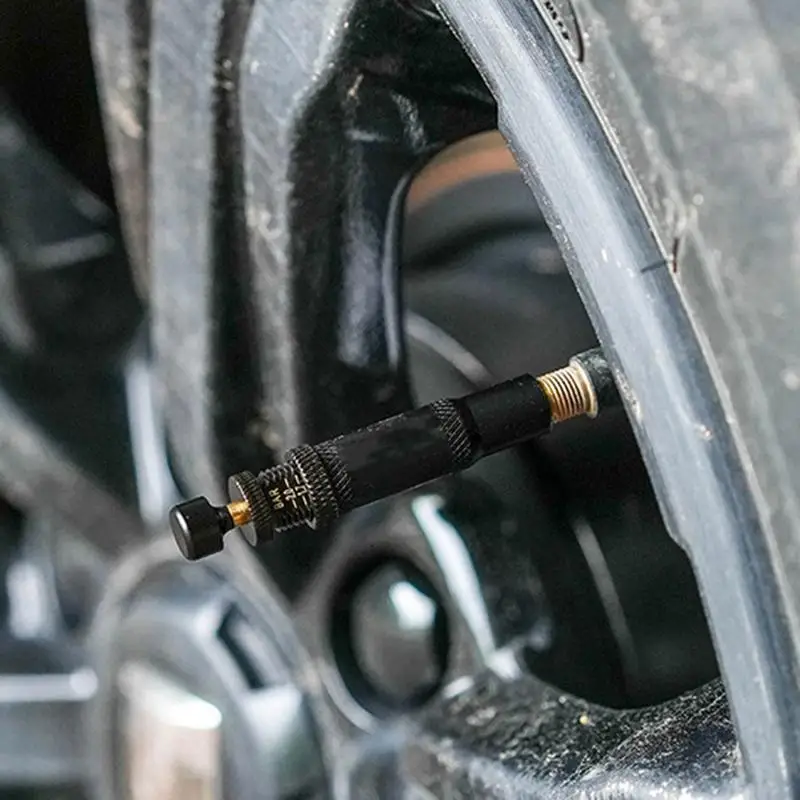 4pcs Off Road Tire Deflator Valve Kit Auto-Stop Tire Deflators 10-30 PSI Screw-on Tyre Air Down Tool for auto Tire Inflator Tool