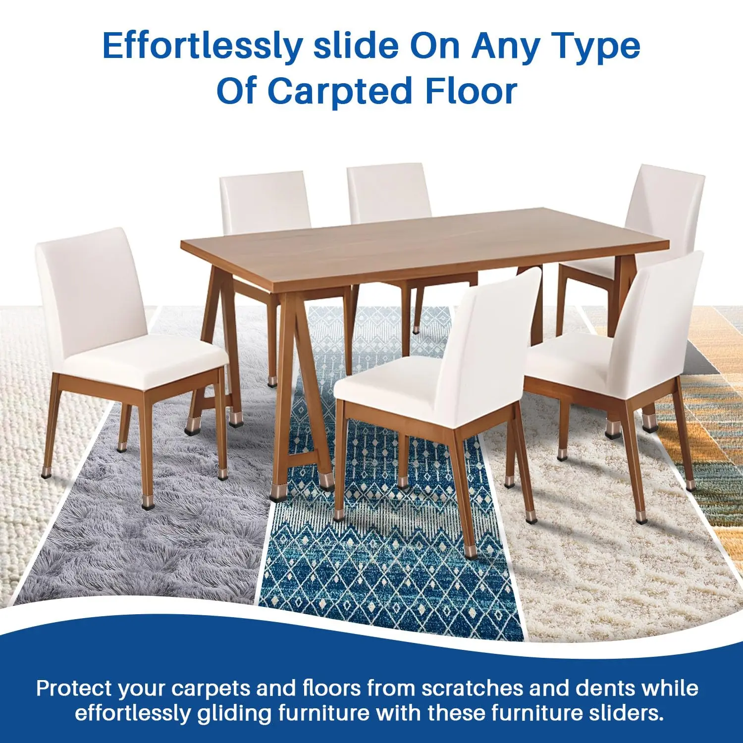 Chair Leg Floor Protectors – Silicone Furniture Gliders