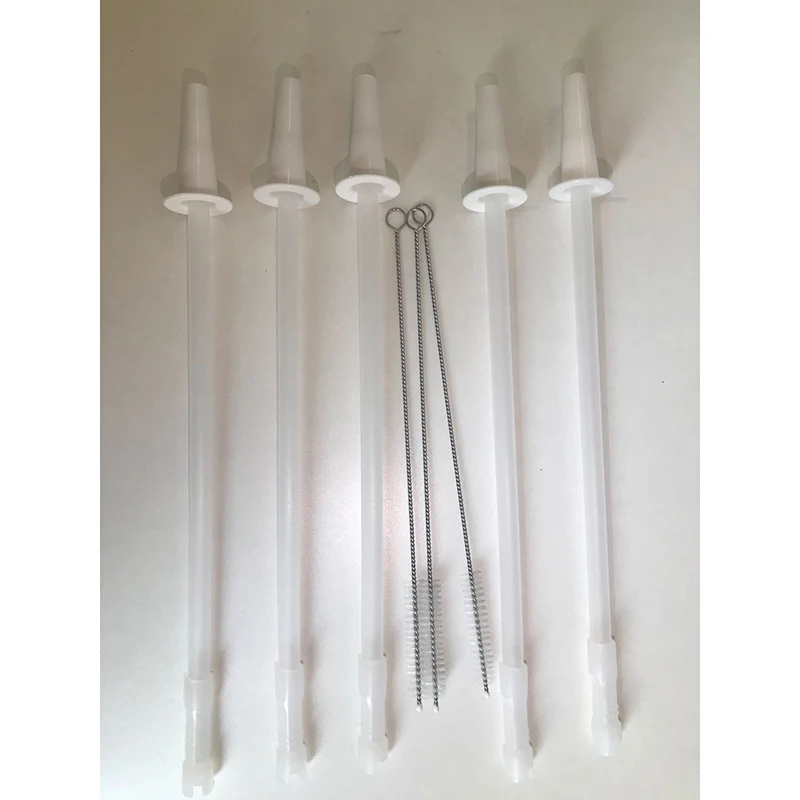 Gallon Water Bottle Straw Reusable Straw Replacement Set With Brushes For 128oz 64oz Gallon Jug
