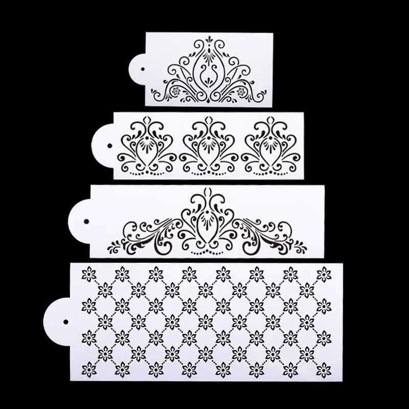 

Lace Pattern Cake Decorating Templates, Air Current Design, Wedding, Birthday Party, Fondant, Buttercream Tools, Mold