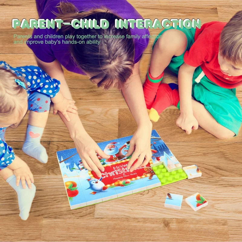 Baby-48PCS 3D 퍼즐 큐브 Puzzlesd 동물 플라스틱 빌딩 블록 DIY 조립 조합 퍼즐 장난감