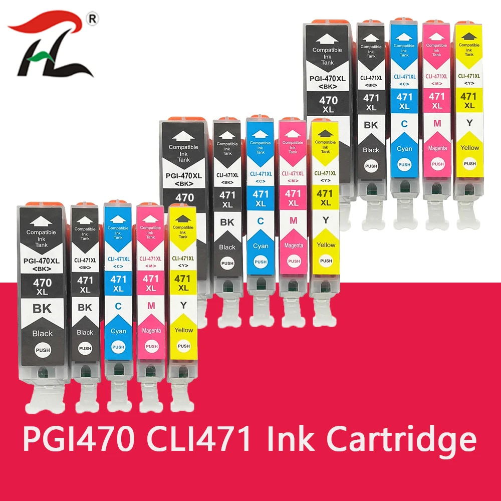 replacement ink PGI 470 CLI 471 Ink Cartridge For Canon PGI470 PGI-470 CLI-471 PIXMA MG6840 MG5740 TS5040 TS6040 MG 6840 Printer Cartridges color ink