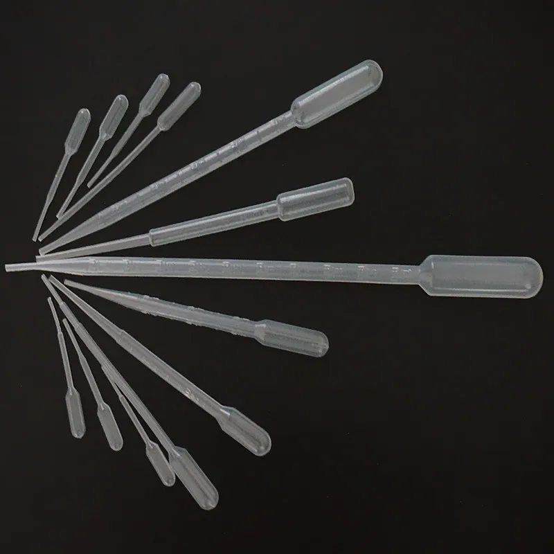 

0.2ml/0.5ml/1ml/2ml/3ml/5ml/10ml Laboratory Pipette Plastic Disposable Graduated Container Liquid Dropper Equipment Straw
