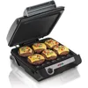 4-in-1 Indoor Grill & Electric Griddle Combo with Bacon Cooker,Opens Flat to Double Cooking Surface,Removable Nonstick Plates 1