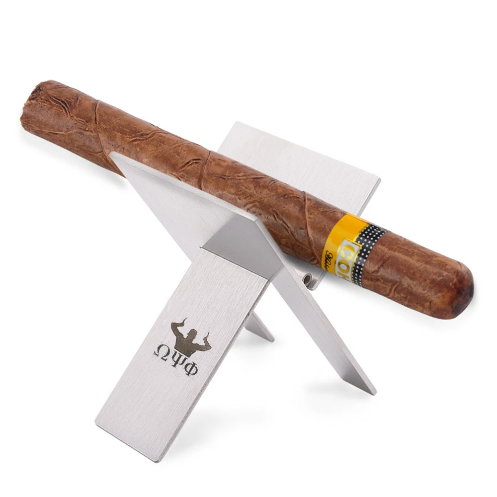 

Custom Engraving Name Logo Cigar Holder Rack for Men Stainless Steel Cigar Holder Smoking Accessories Man Jewelry Christmas Gift