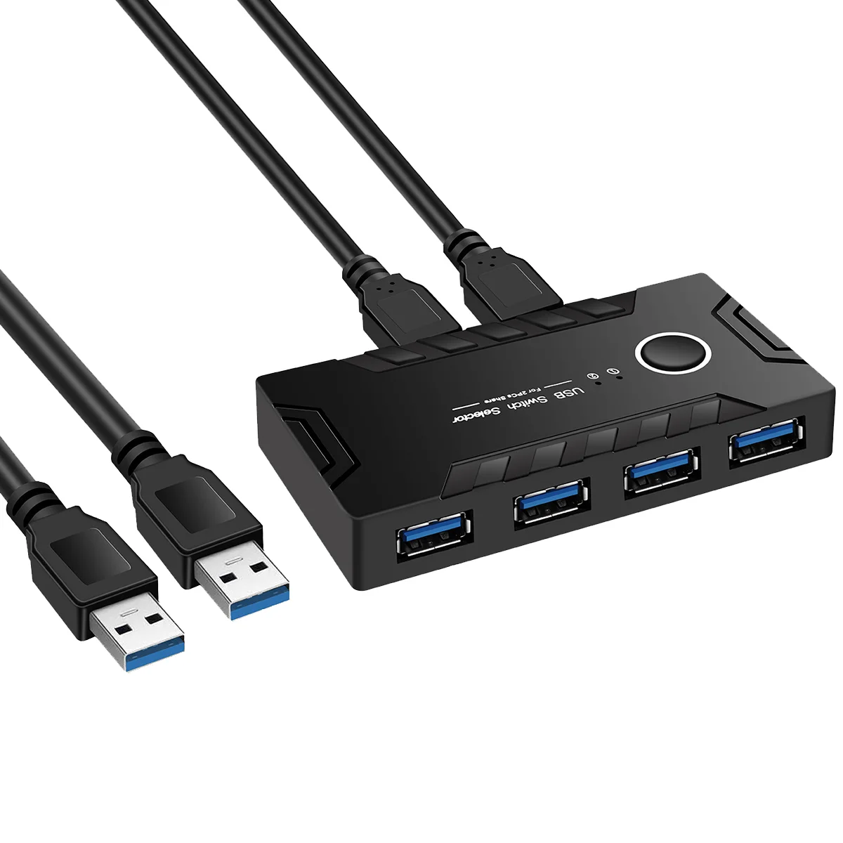 Фото USB 3,0 KVM переключатель 2 в 4 выхода для клавиатуры мыши принтера монитора USB 3,0 переключатель USB контроллер концентратор адаптер №1