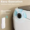 Smart Toilet, Bidet Built In and Auto Open & Auto Close,Heated Seat, Warm Water and Dry, Wireless Remote Control, Toilet Smart 5