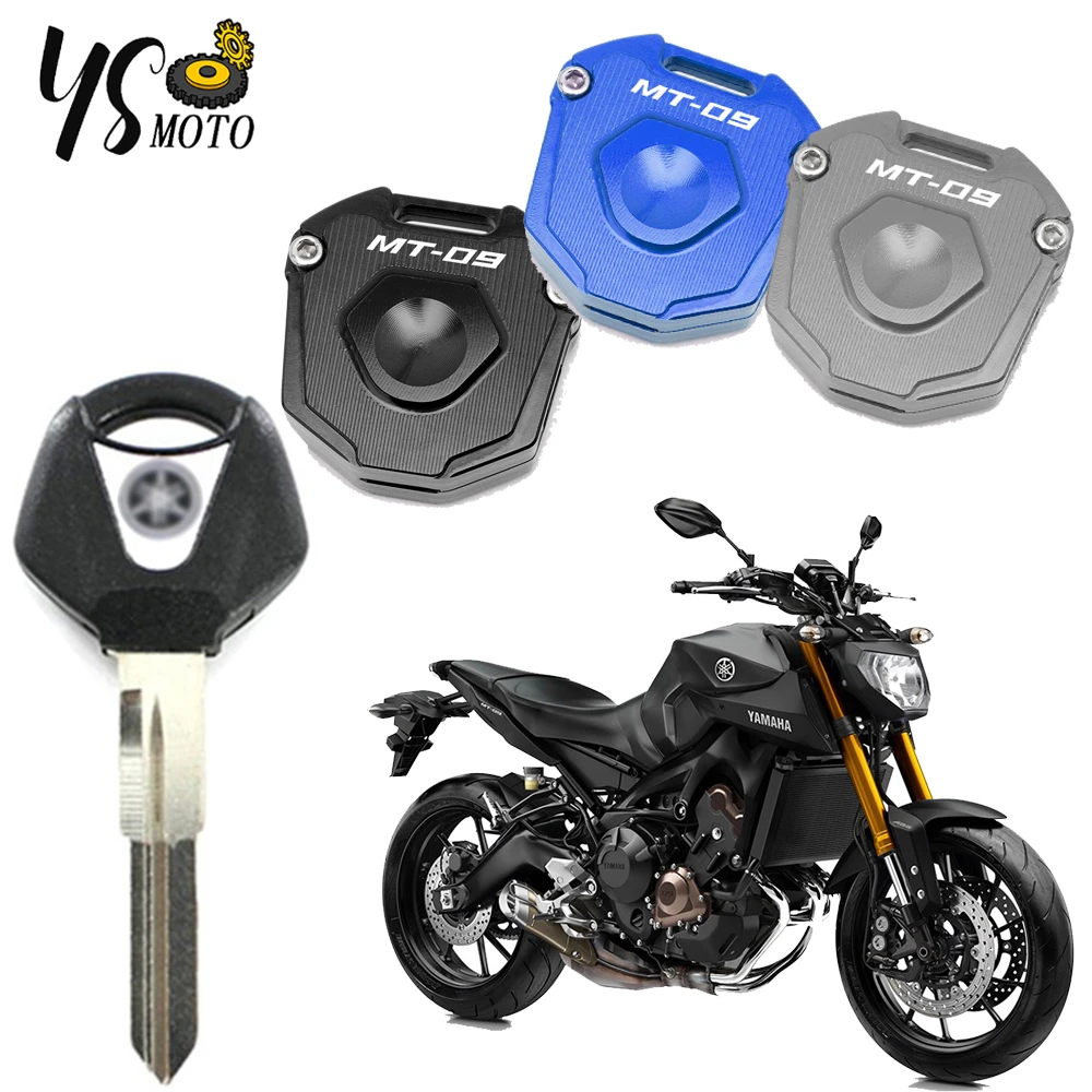 

For Yamaha MT09 MT-09 MT 09 High quality Motorcycle Accessories CNC Aluminum Key Cover Cap Creative Products Keys Case Shell