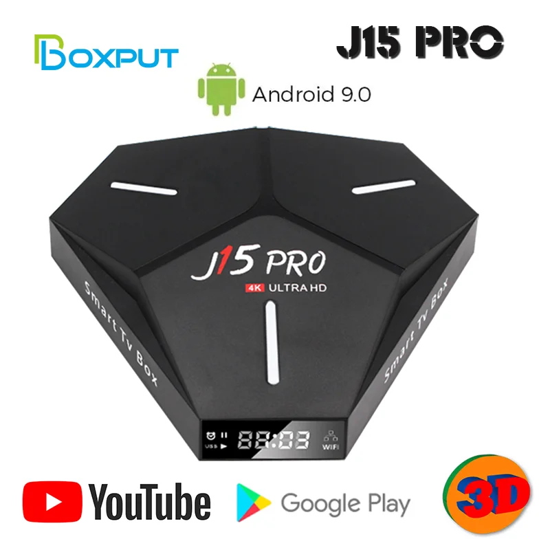Хит продаж ТВ-приставка J15 Pro Smart Tv Android 9 0 RK3328 двойной Wi-Fi 2 4 ГГц/телефон 4K HD BT