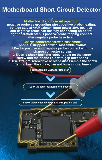 Laptop Short Circuit Camera Ideal Circuit Tracer TD-30A Voice