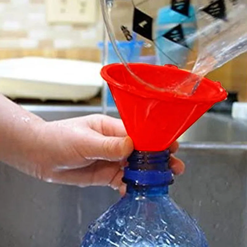 4Pcs Plastic Car Refueling Funnels Engine Gasoline Funnel Universal Car Motorcycle Oil Filling Equipment Tools Auto Accessories
