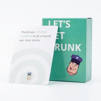 88 pcs Let's Get Drunk Drinking Card Game in Box  English Version for Parties Borad Games 8.8x6.3cm 1