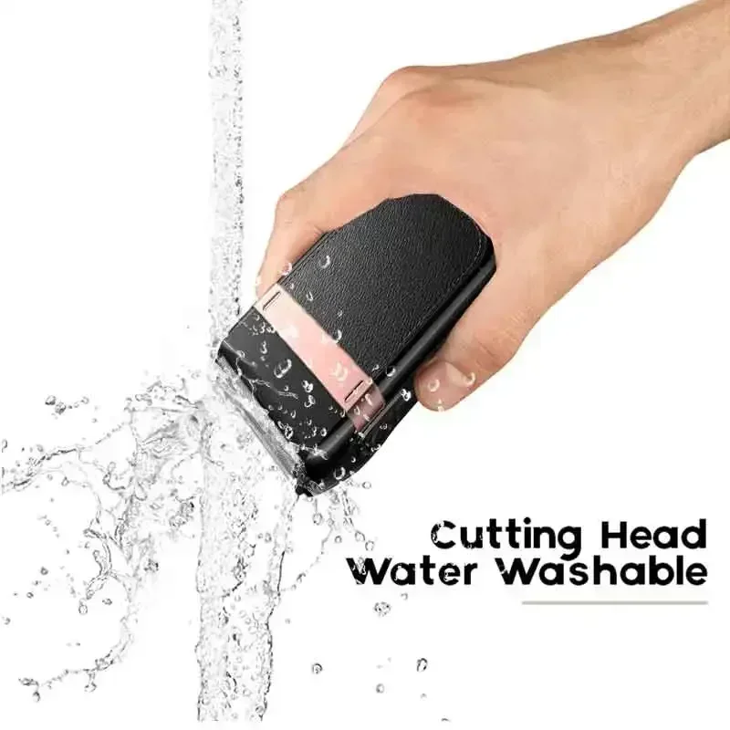 Kemei 2024 Rechargeable Shaver For Men Washable Electric Shaver Beard Shaving Machine Bald Head Electric Razor With Extra Mesh 6