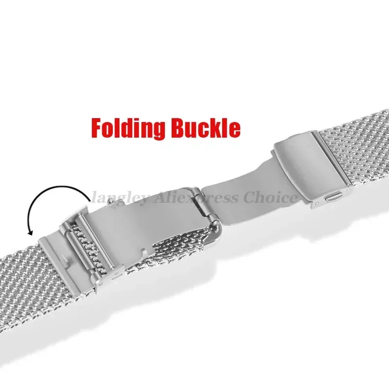 Elegant Milanese Stainless Steel Mesh Watch Band - Premium 3mm Thickness Bracelet