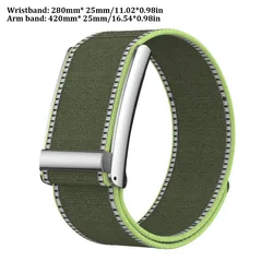 Premium Shockproof Nylon Elastic Sport Arm Band - Adjustable, Scratch - Resistant & Breathable - 42cm (Green)