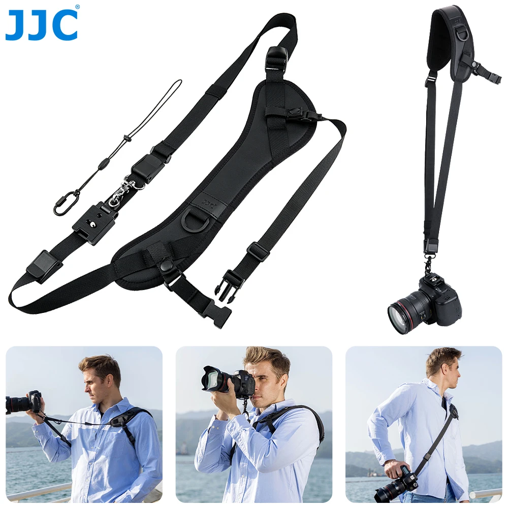 Jjc Tracolla Per Fotocamera A Sgancio Rapido Per Canon Rp R6 Nikon D5300 D3500 D7500 Z6 Sony A7 Iv A7 Iii A7 Ii A7C Zv E10 Zv1 A6500