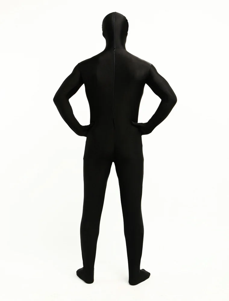 Mono Zentai Unisex De Cuerpo Entero Con Apertura Facial – Traje Ajustado De Manga Larga Para Halloween, Cosplay Y Actuaciones