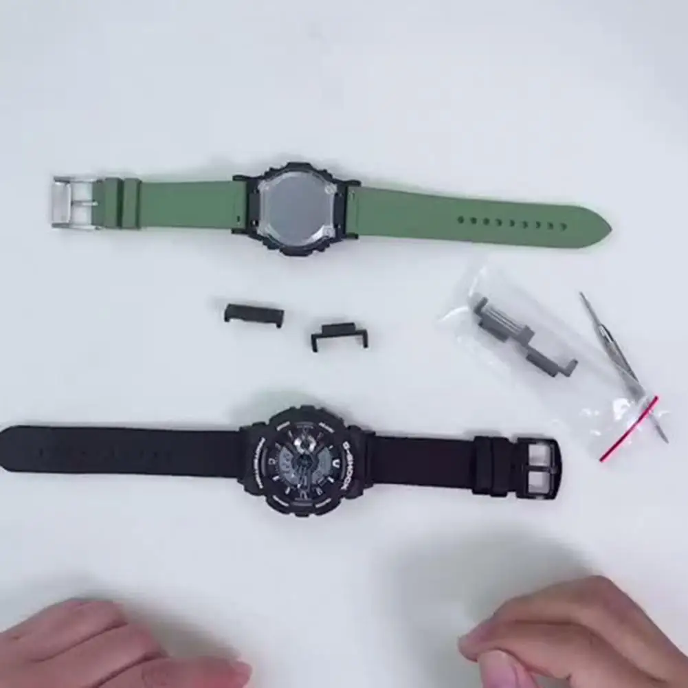 1 Paar Uhren armband Stecker Uhr Armband Anschluss Adapter Ersatz mit Werkzeugen für Casio GA-110/DW-5600/DW-6900/GW-6900