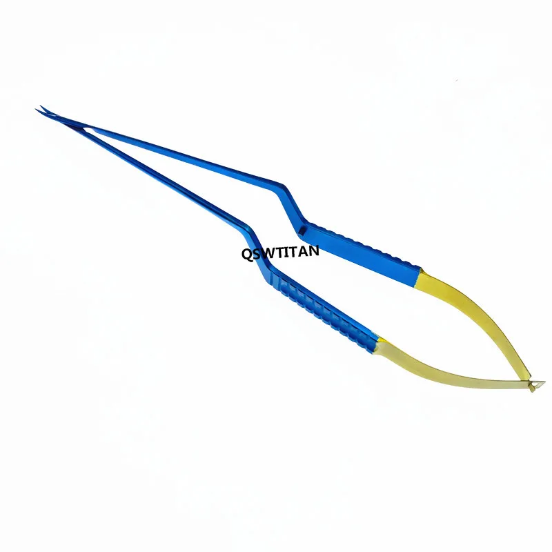 Titanium Micro Scissors Flat Handle 11mm Blades Neurosurgery