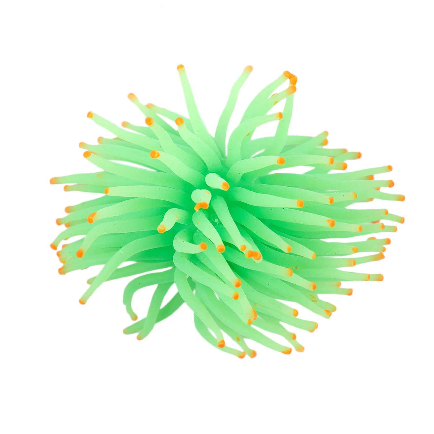 Fish Tank Decorations Aquarium Decorative Green Silicone Sea Anemone Ornament Aquarium Ornaments