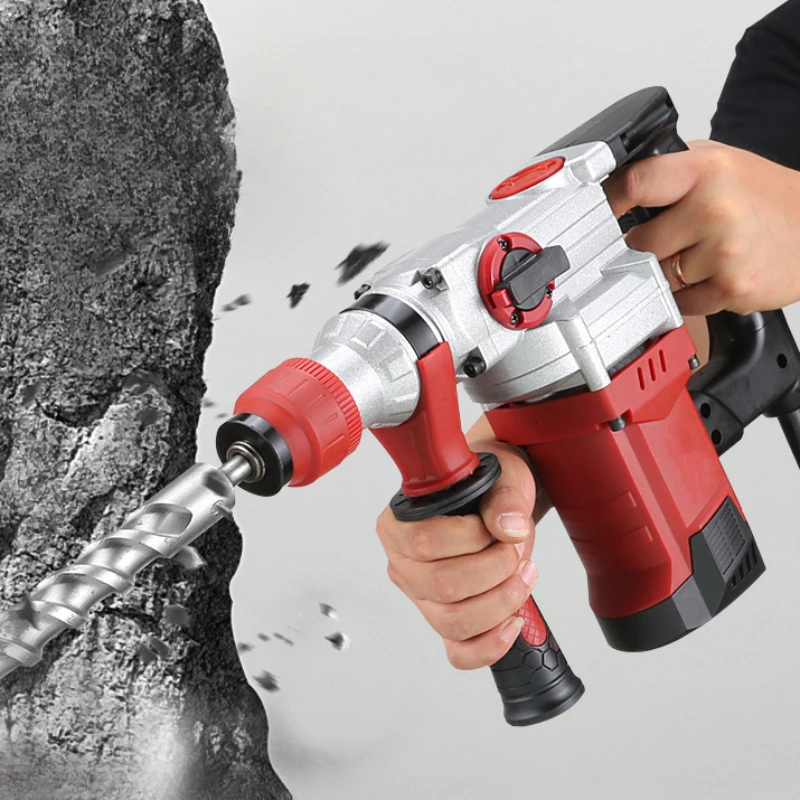 High-power all-copper dual-purpose electric hammer and pickaxe Multifunctional impact drill Industrial grade professional tools 3