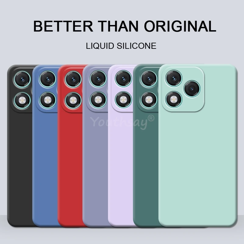 Für Honor 400 Lite Hülle Flüssigsilikon Schlichte Hülle Honor 600 Lite Cover TPU Sturzsichere Handyhülle Honor 400 Lite Hülle – Detail 1