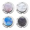 1Pc Round Folding Table Edge Hook Vintage Foldable Purse Bag Hanger Handbag Hook Holder  For Indoor Outdoor Table Use 2