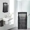 Mesh Laundry Hamper Foldable Hanging Clothes Storage Basket Portable Space Saving Storage Bag Clothes Organizer for Bathroom 4