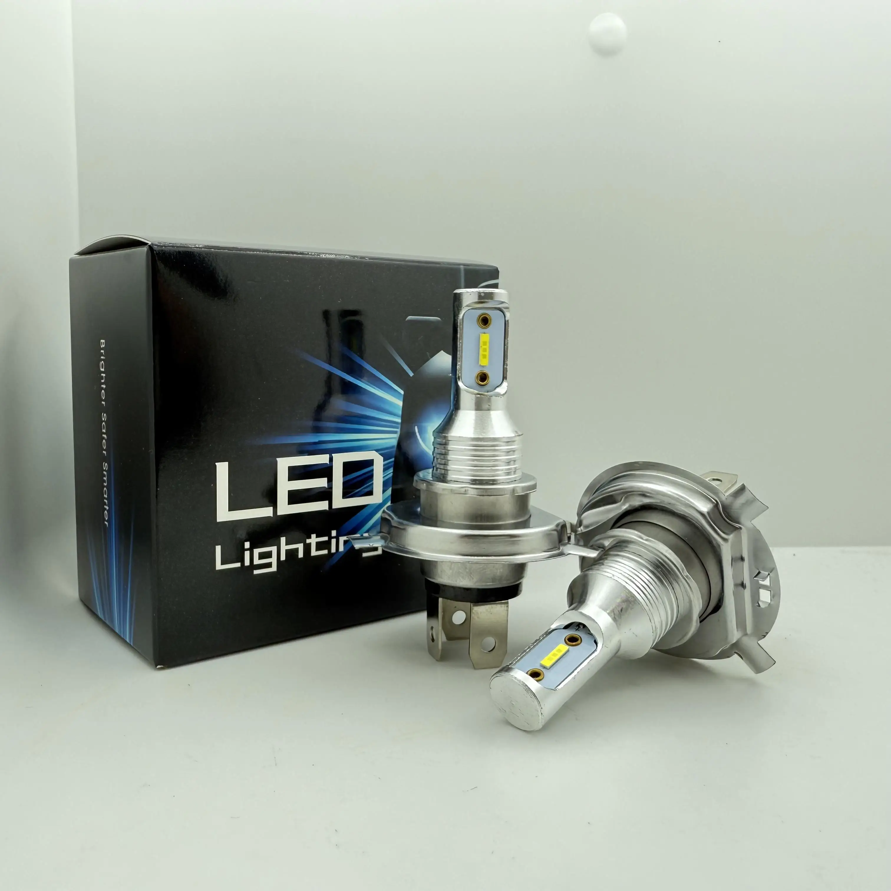2Pcs 슈퍼 밝은 H4 9003 HB2 Led 전구 자동차 헤드 라이트 오토바이 자동 안개 램프 라이트 12v 24V 80W