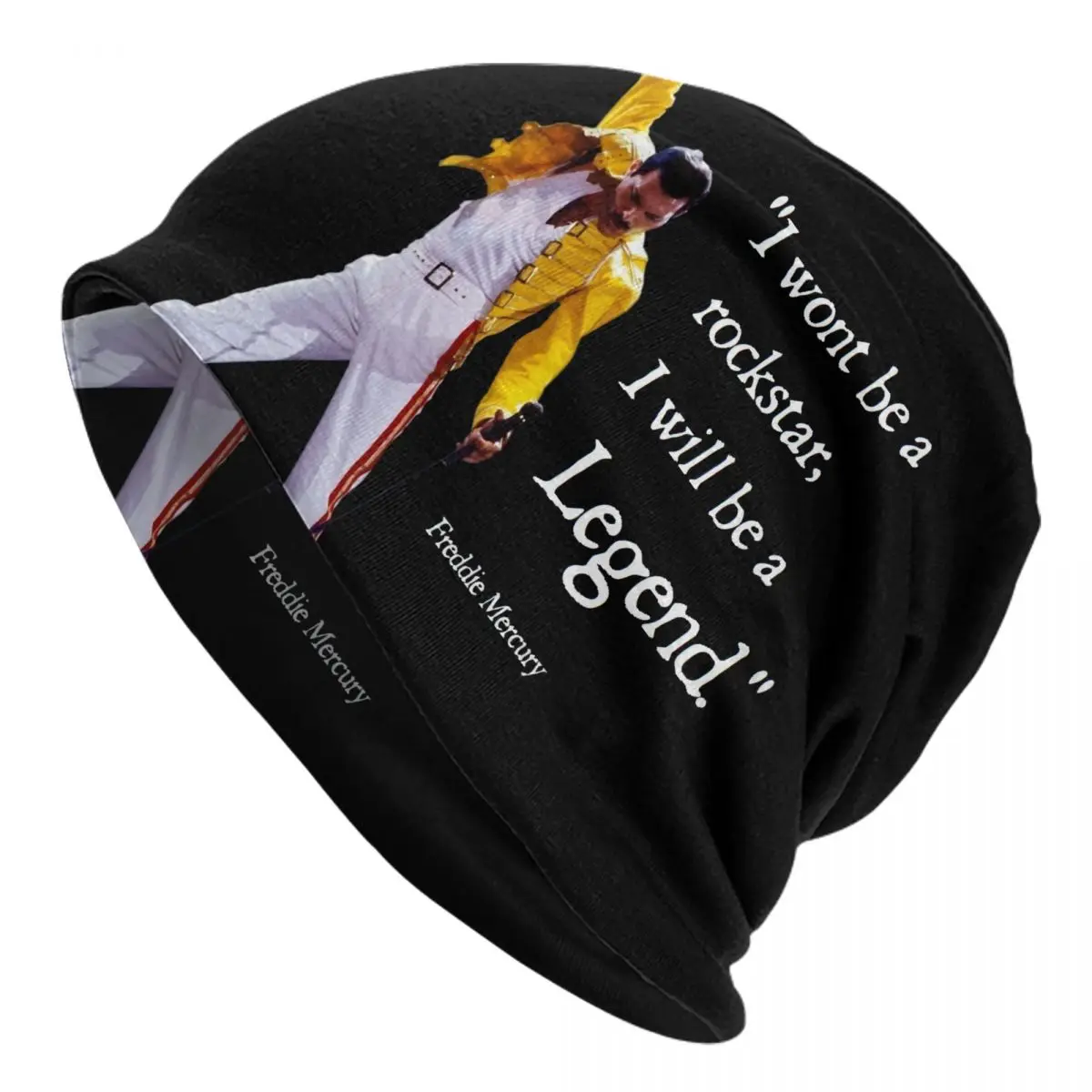 

Queen Rock Freddie Mercury Skullies Beanies Caps Men Women Unisex Street Winter Warm Knitted Hat Adult Bonnet Hats