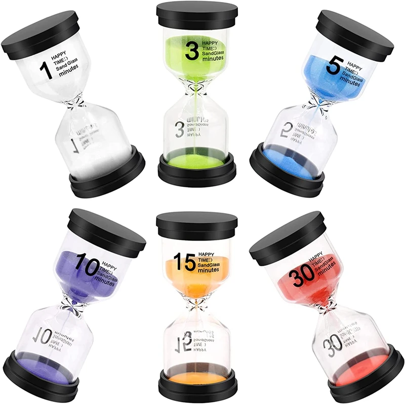 

Sand Timer, Hourglass Sand Timers Colorful Minutes Sandglass Timer With Protective Cover For Classroom Home Office