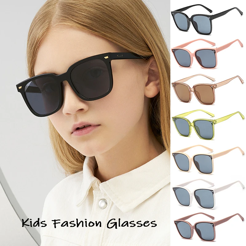 Fashion Brand Kids Sunglasses Child Black Sun Glasses Anti-uv Baby Sun-shading Eyeglasses Girl Boy Sunglass