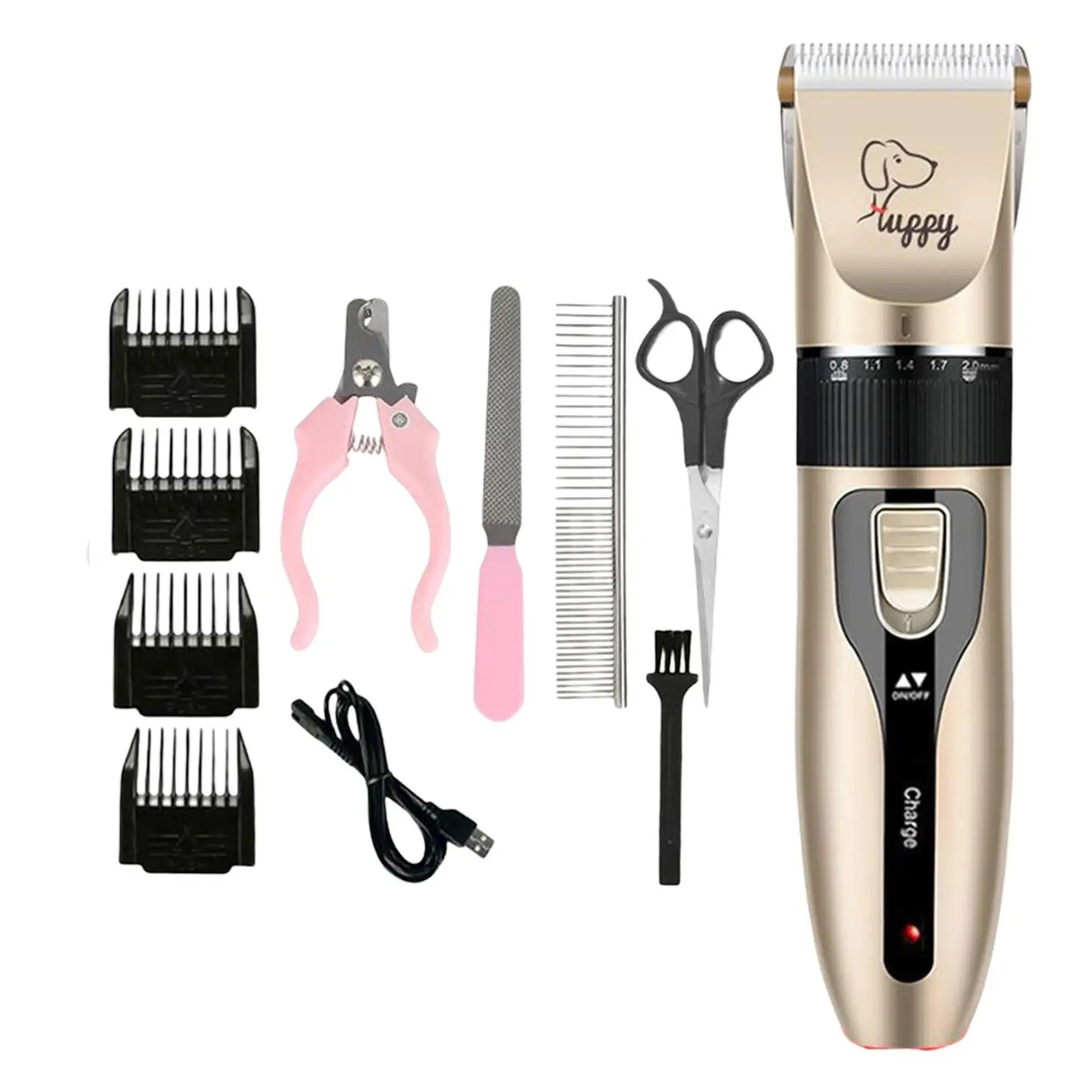 Electric Pet Grooming Kit for Small Medium Large Dogs Cats Pet Hair Trimmer Set Grooming Tool Professional Dog Hair Clippers