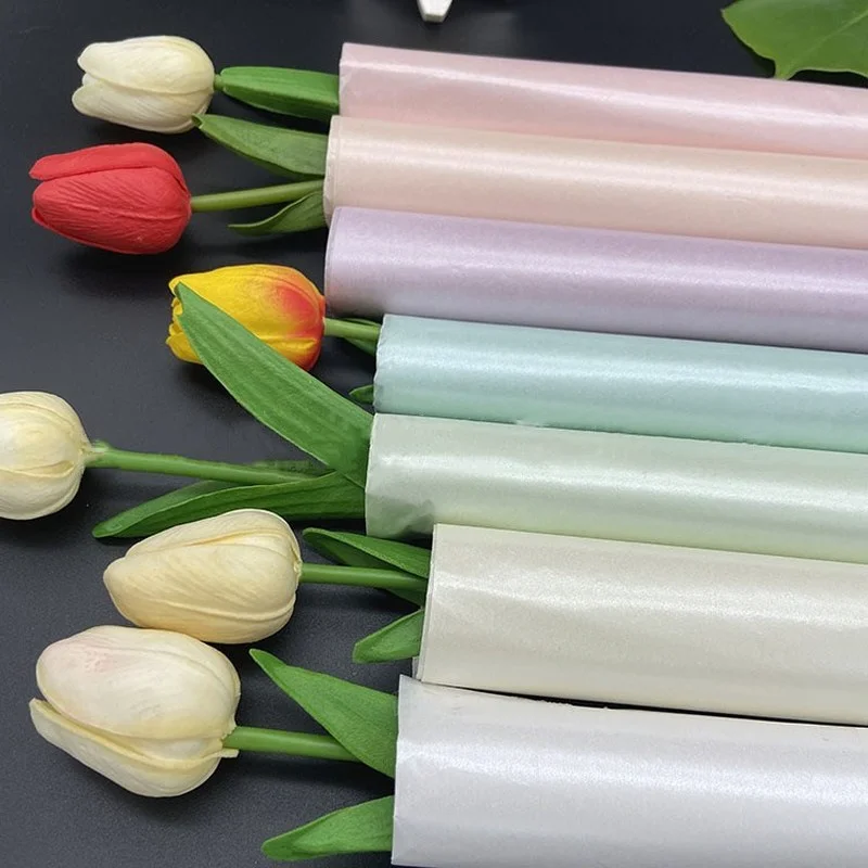 10 Sheets 50*70cm Pearlescent Tissue Paper Flower Bouquet Wrapping Paper  for Florist Party Gift Packing Decor DIY Crafts Paper - AliExpress