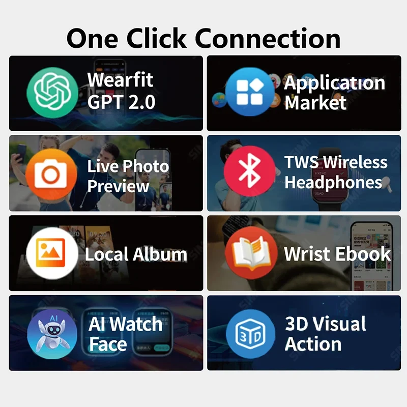 HK9 Ʈ 2 ƽ Amoled ũ Ʈ ġ, 2GB ROM, ChatGPT NFC TWS Ʈ ġ,    ٹ, GEN4, 2024 ǰ