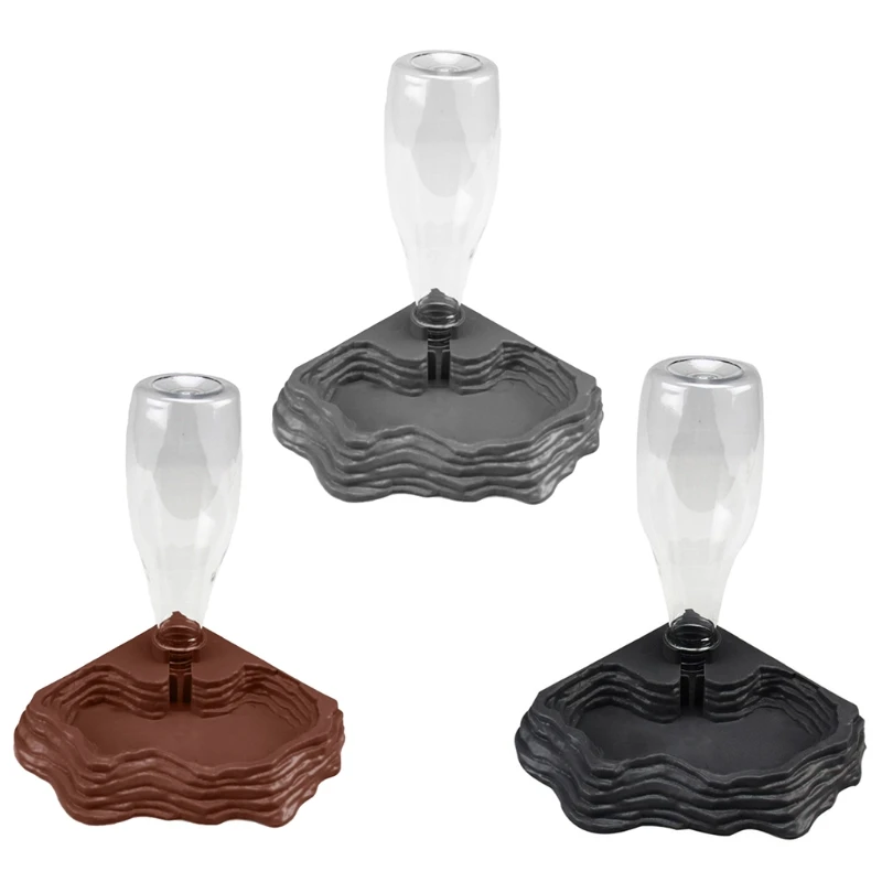 Reptile Feed Bowls 400ML Pet Reptile Dish Bowl Feeder Water Dispenser