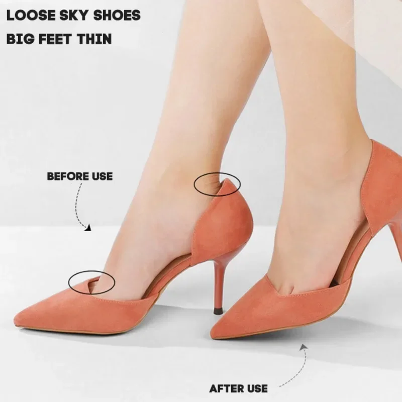 High Heels Non-slip Forefoot Pad Firmly Adhesive Half Insole Relieve Pressure Breathable Soft Foam Pads Reduce Shoe Size Inserts