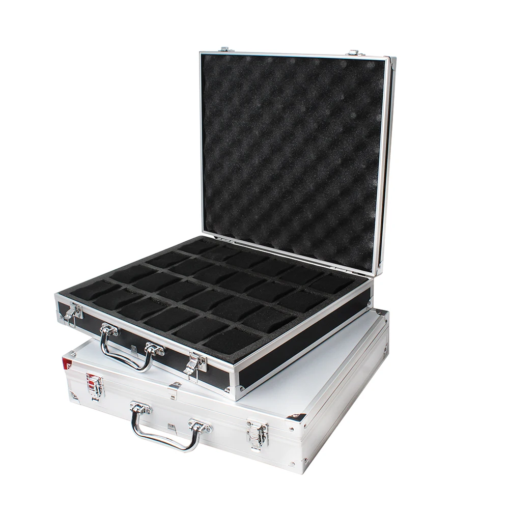 24 Watch Storage Box Luxury Aluminum Alloy Produc Pattern Storage Clock Box Collection Display Gift Boxes