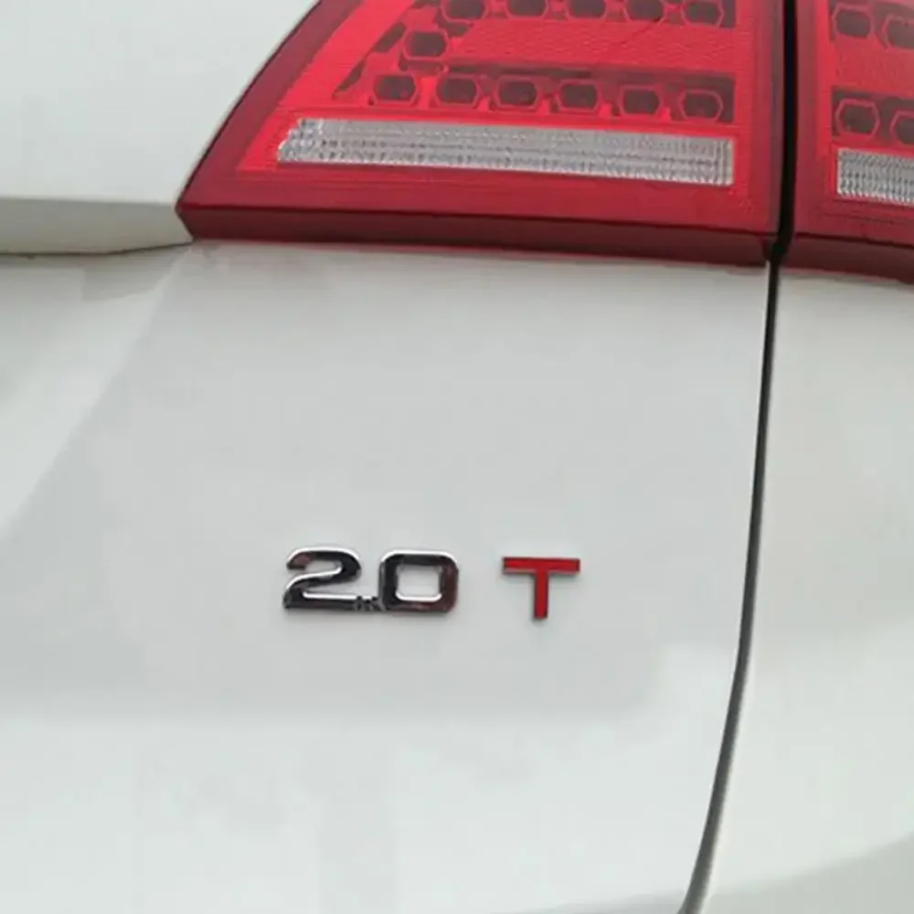 

3D Auto Car Accessories Metal Zinc Alloy Decorative Stickers 1.6 1.8 2.0 3.0 T Number Logo Emblem Badge Car Styling Decals