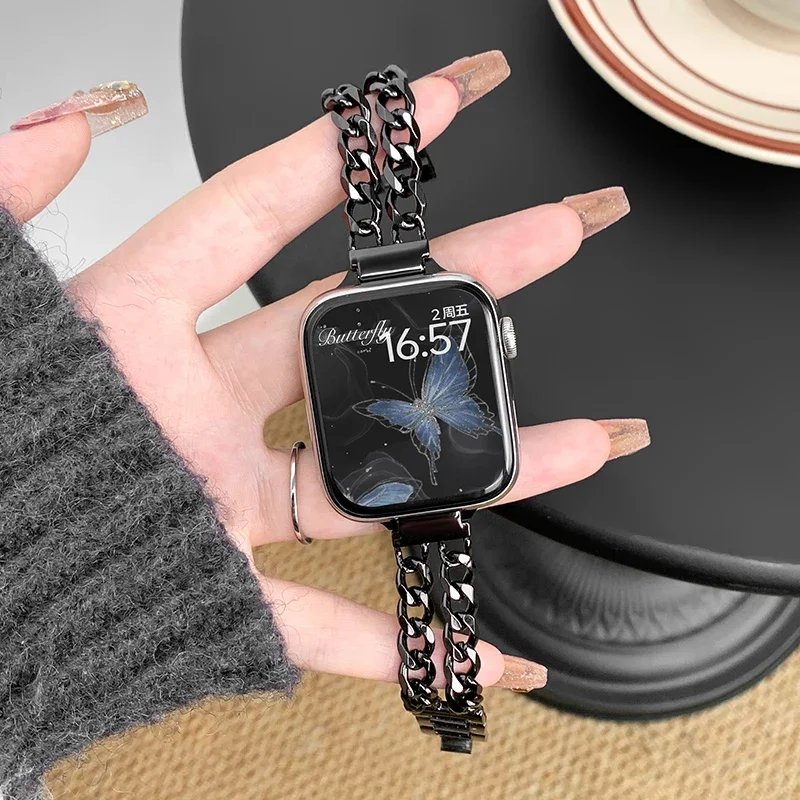 Premium Stainless Steel Apple Watch Link Bracelet Strap